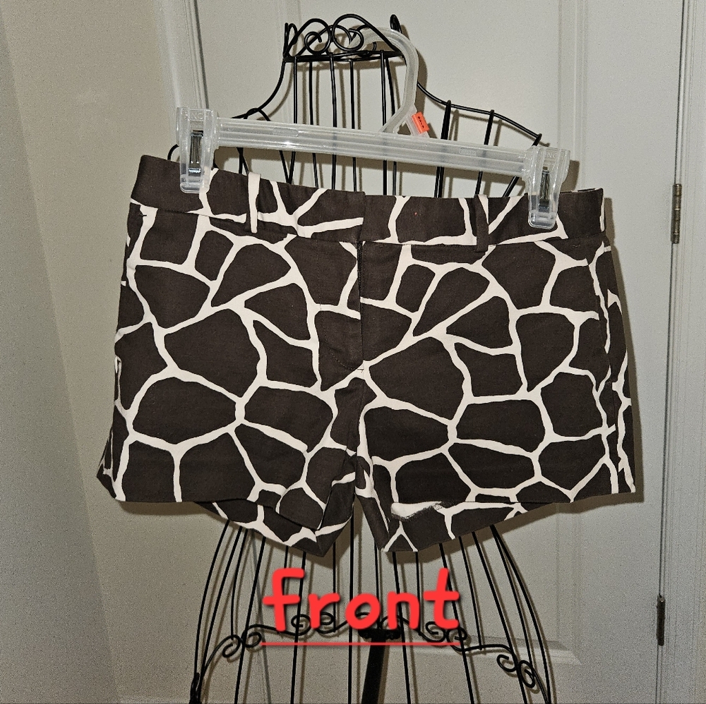 Michael Kors Brown and White Patterned Women's Shorts